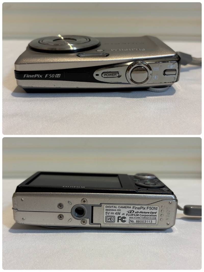 FUJIFILM FinePix F50fd コンパクトデジタルカメラ デジカメ シルバー