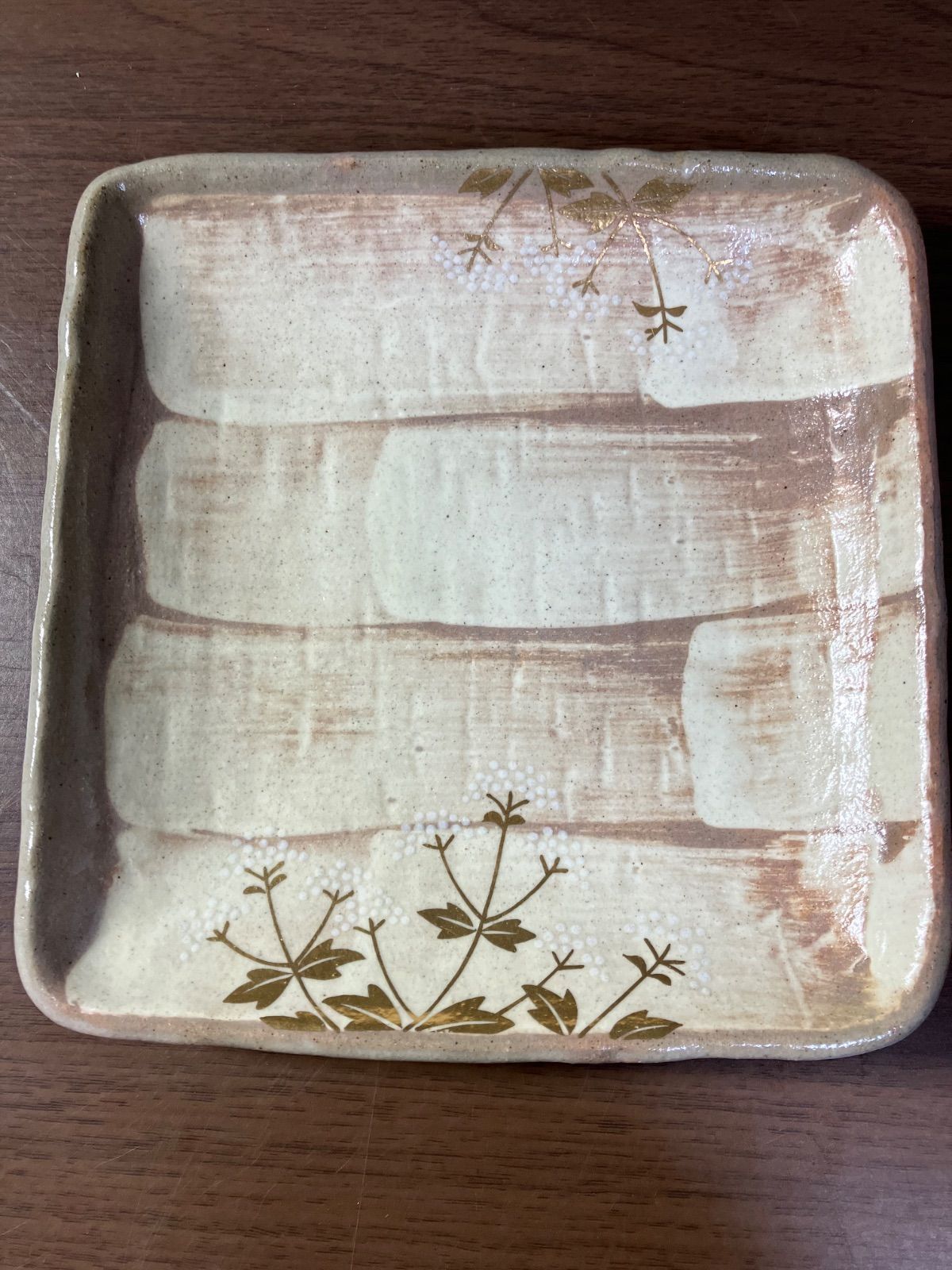 橘吉 金彩草花 角皿セット - メルカリ