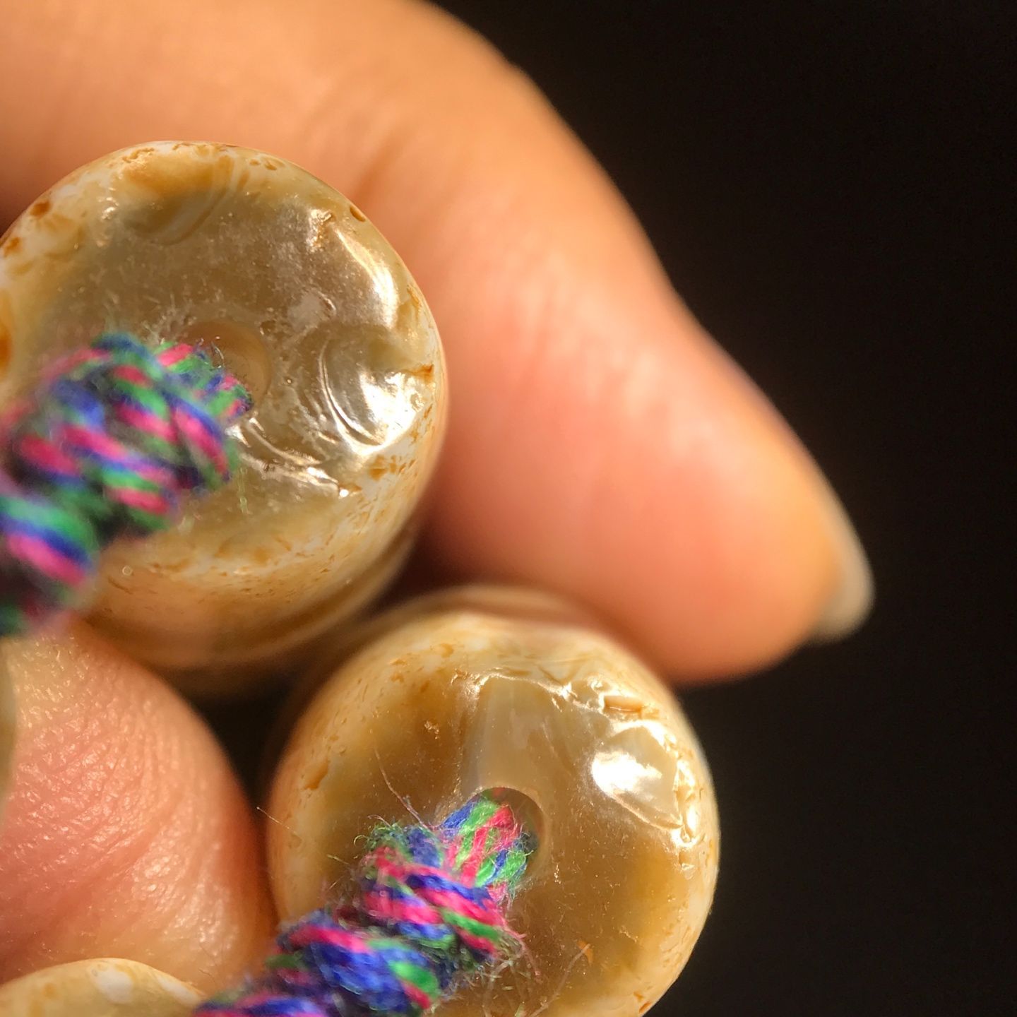 旧家蔵出し 瑪瑙細密彫 包漿 自然風化紋 多寶天珠 虎牙 九眼 多寶