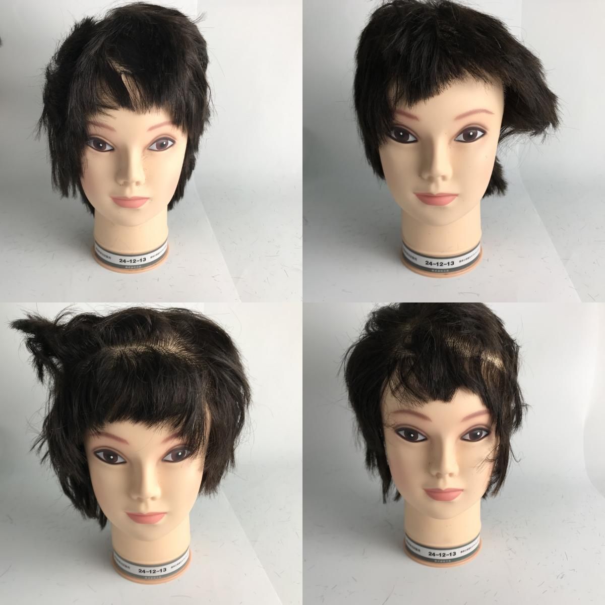 □□ 標準仕様適合モデルウィッグ まとめ12個 美容師実技試験用 株式