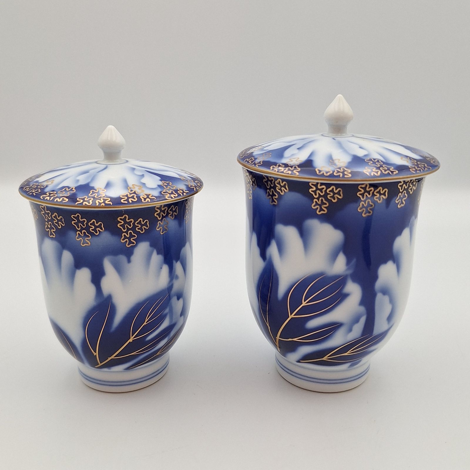 深川製磁 蓋付き 湯呑み ペア 夫婦 2客 ゆのみ 湯のみ 茶器 和食器