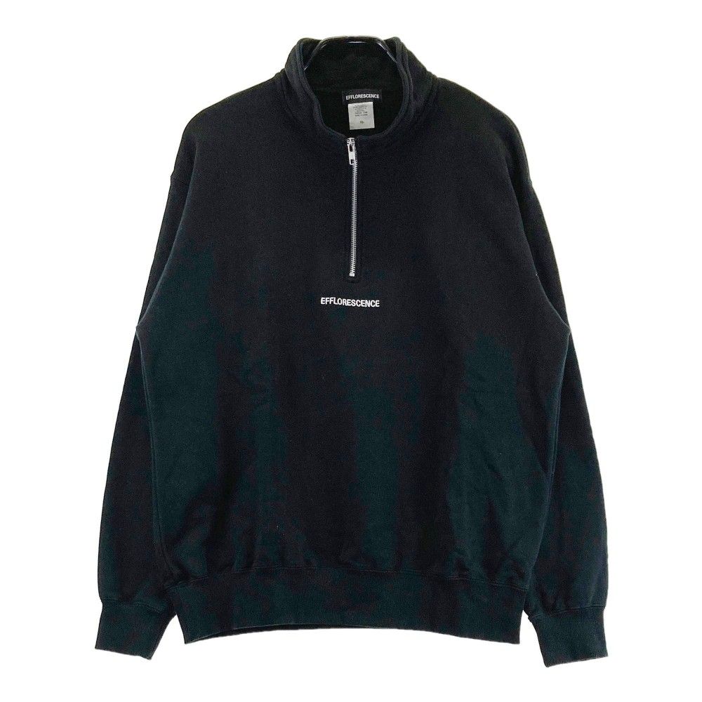 EFFLORESCENCE ハーフジップウェア サイズ：XL EFFLORESCENCE エフロレッセンス ハーフジップスウェット