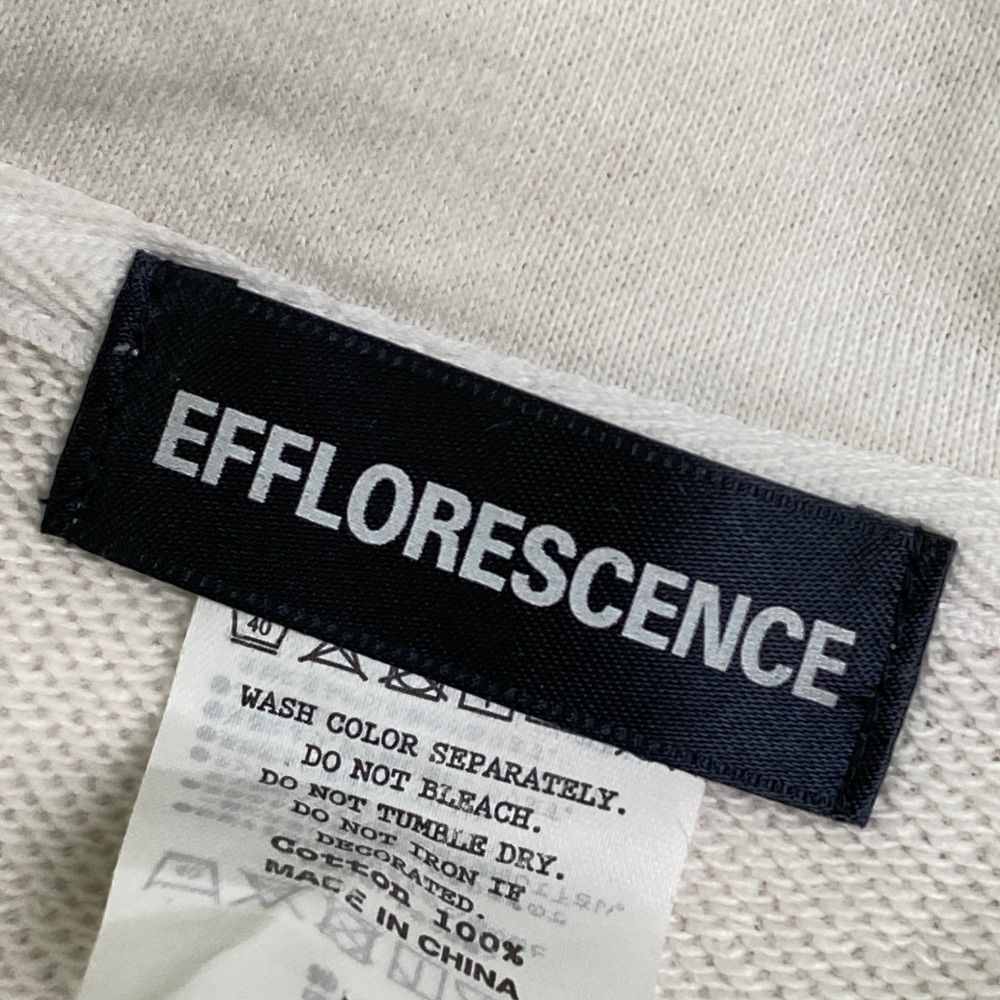 サイズ：M EFFLORESCENCE エフロレッセンス ハーフジップスウェット