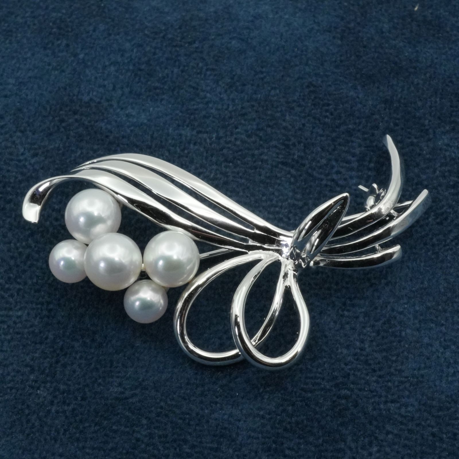 美品 ミキモト 花束 ブローチ シルバー パール MIKIMOTO/24-46 - メルカリ