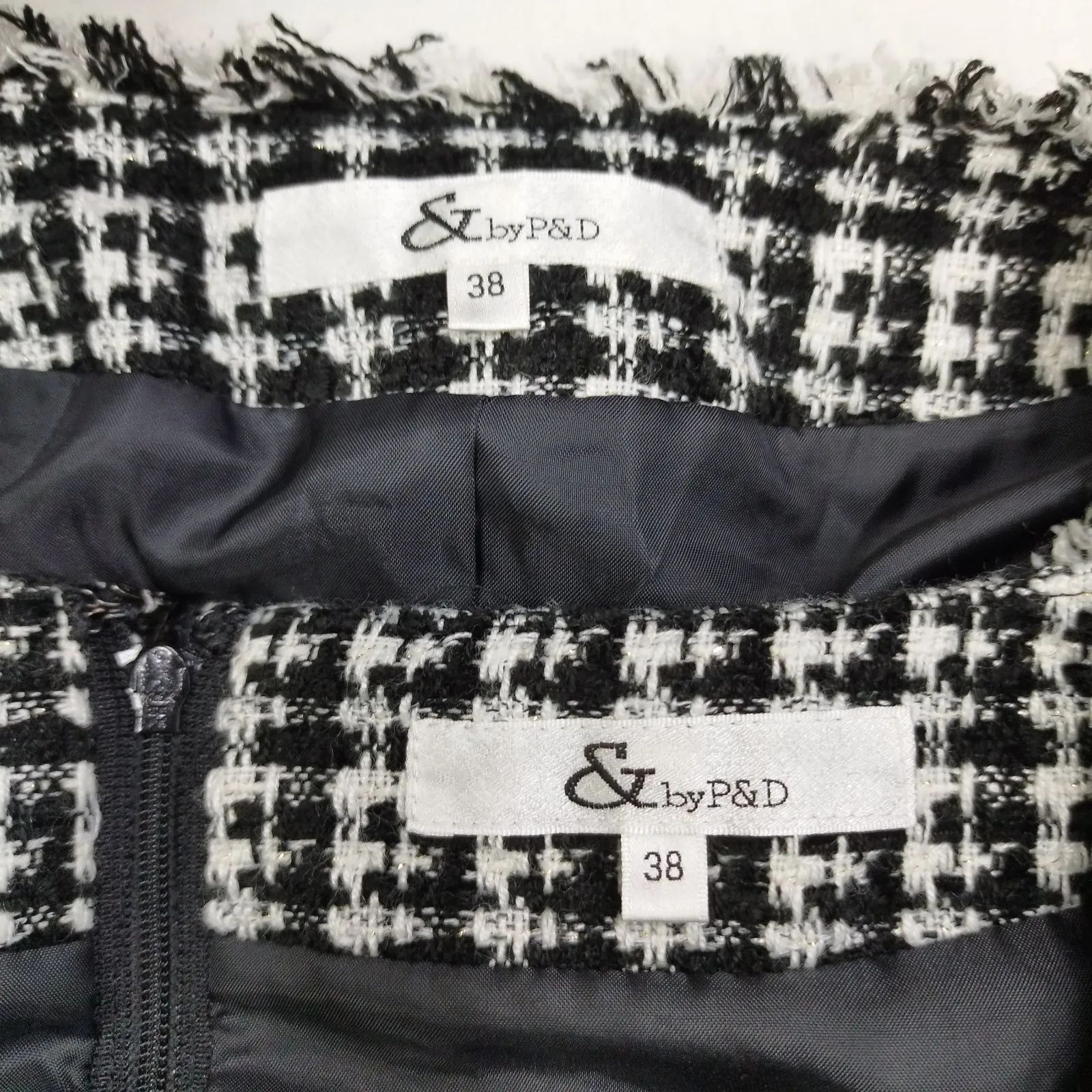 &byP&D ピンキーアンドダイアン ツイード セットアップ セットアップ