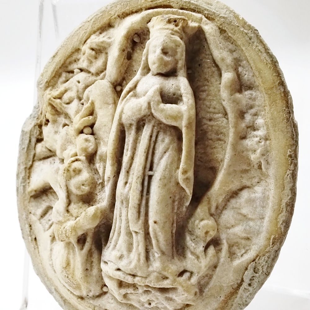 ルルドの聖母 メダイヨン フランス アンティーク 19世紀後半～20世紀