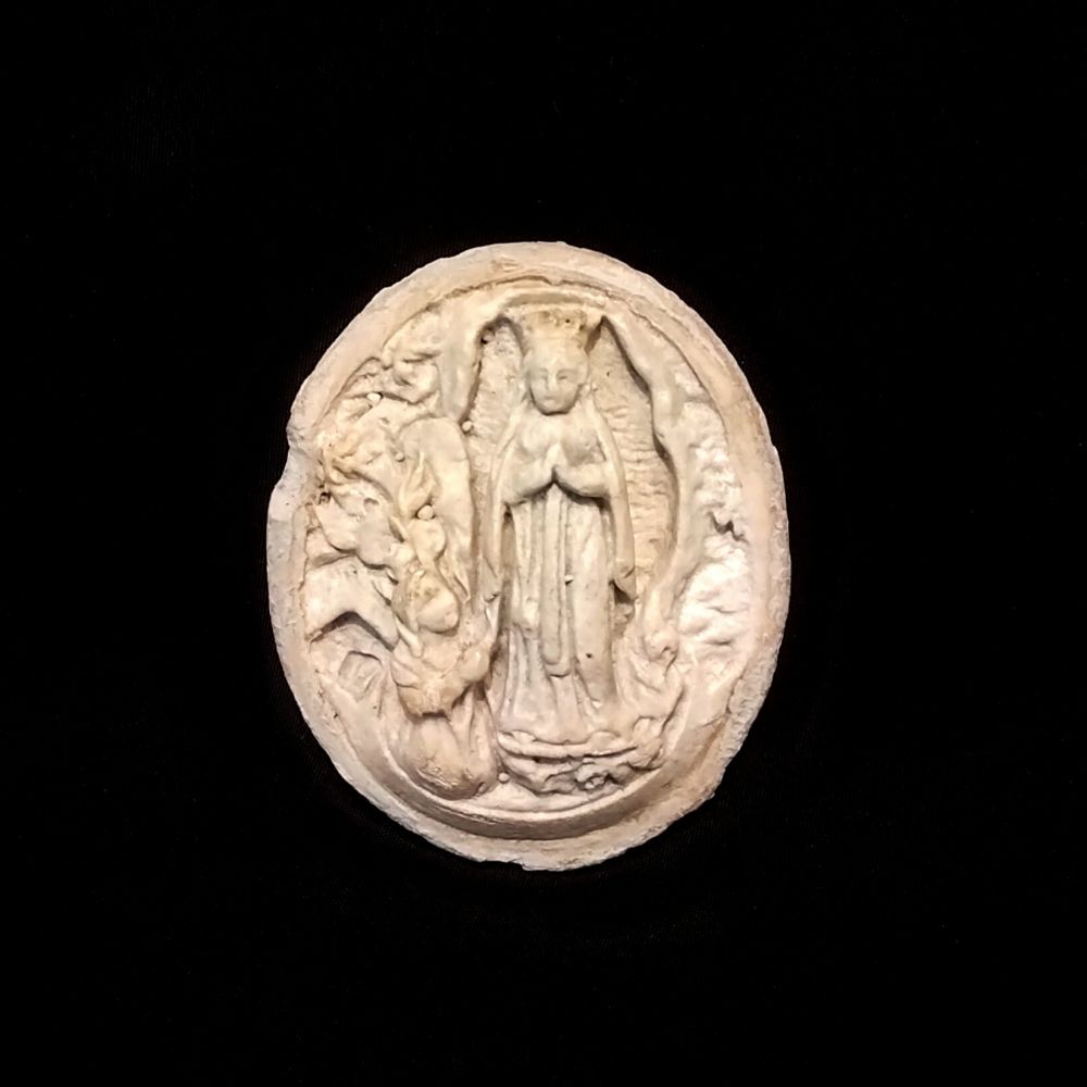 ルルドの聖母 メダイヨン フランス アンティーク 19世紀後半～20世紀