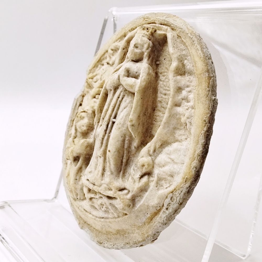 ルルドの聖母 メダイヨン フランス アンティーク 19世紀後半～20世紀