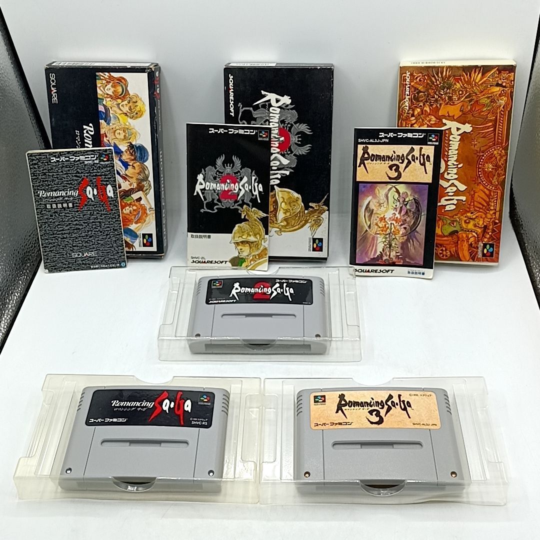 スーパーファミコンソフト】「ロマンシング・サガ 1・2・3」3本セット