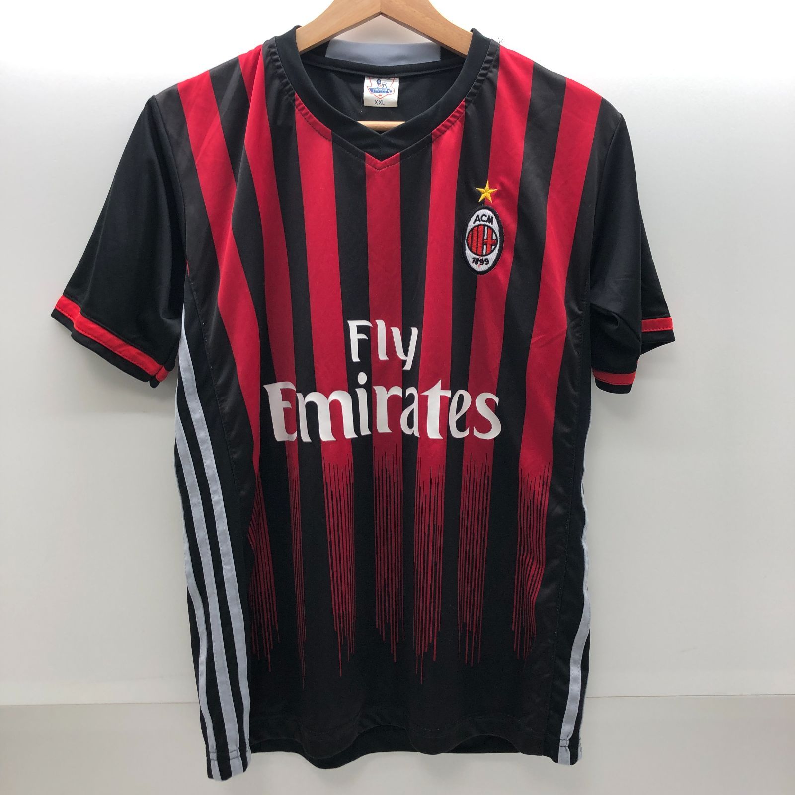 ACミラン 本田圭介 10番 レプリカユニフォーム 半袖 XXL ブラック