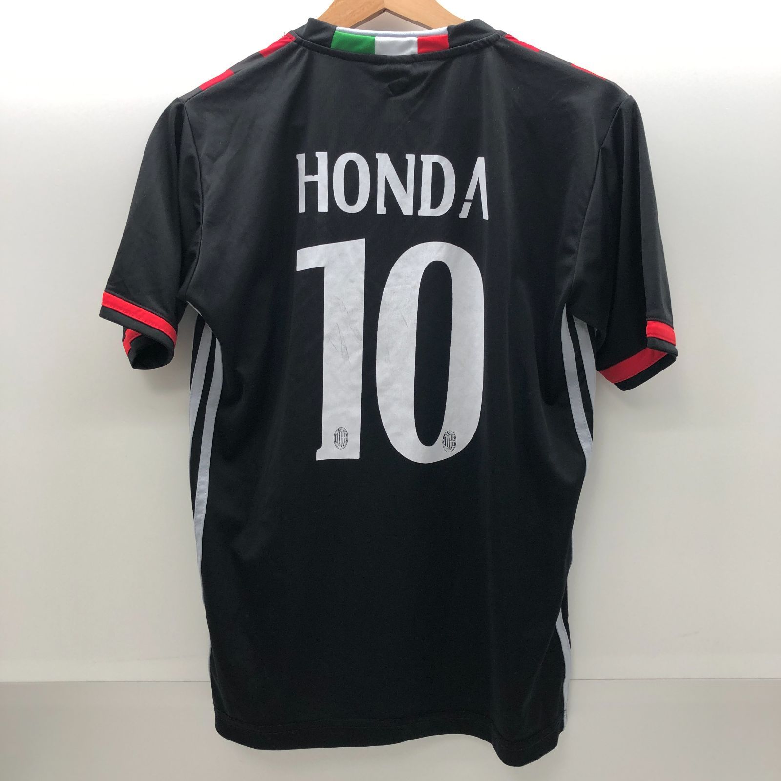 ACミラン 本田圭介 10番 レプリカユニフォーム 半袖 XXL ブラック