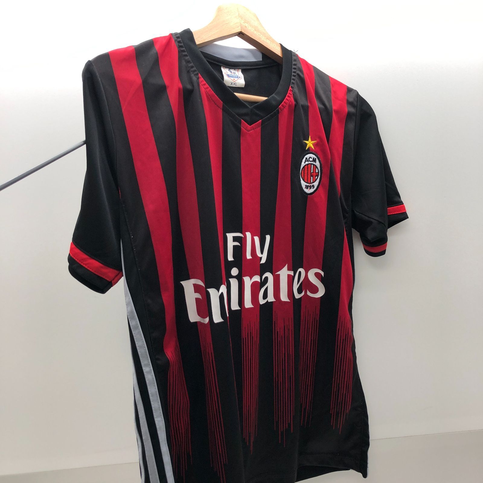 ACミラン 本田圭介 10番 レプリカユニフォーム 半袖 XXL ブラック