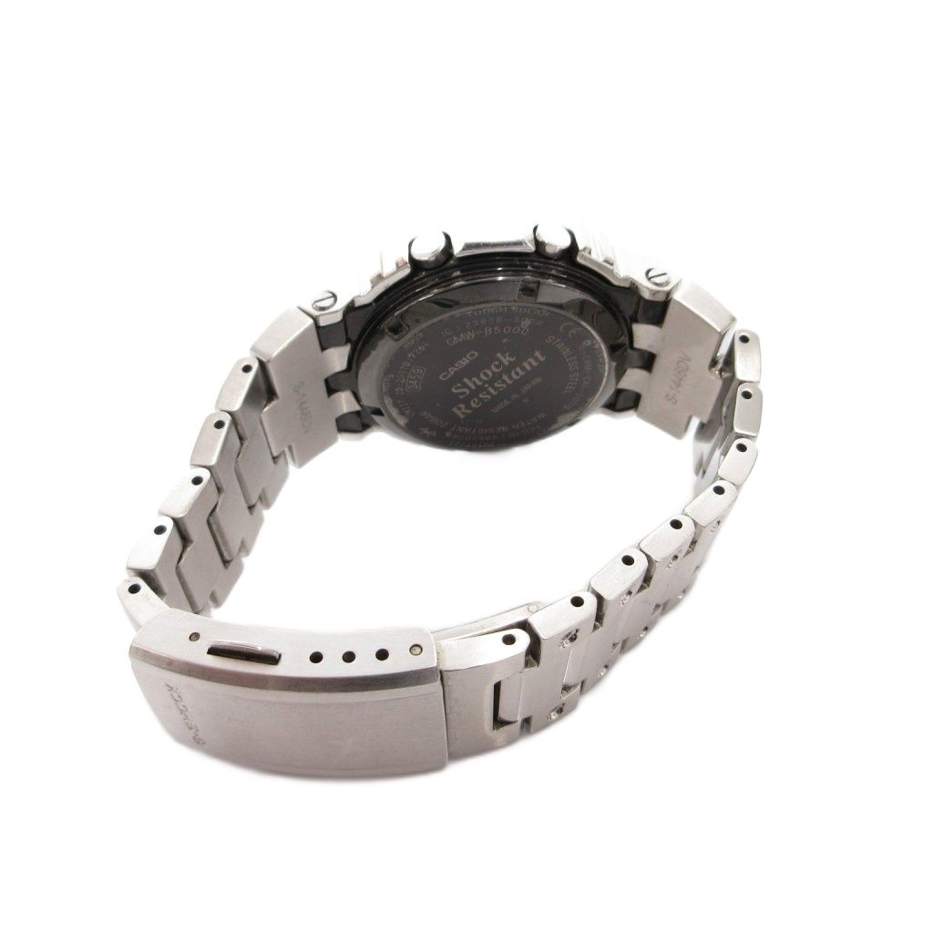 カシオジーショック CASIO G-SHOCK フルメタル 腕時計 ウォッチ デジタル タフソーラー ロゴ シルバーカラー GMW-B5000D-1JF /FF