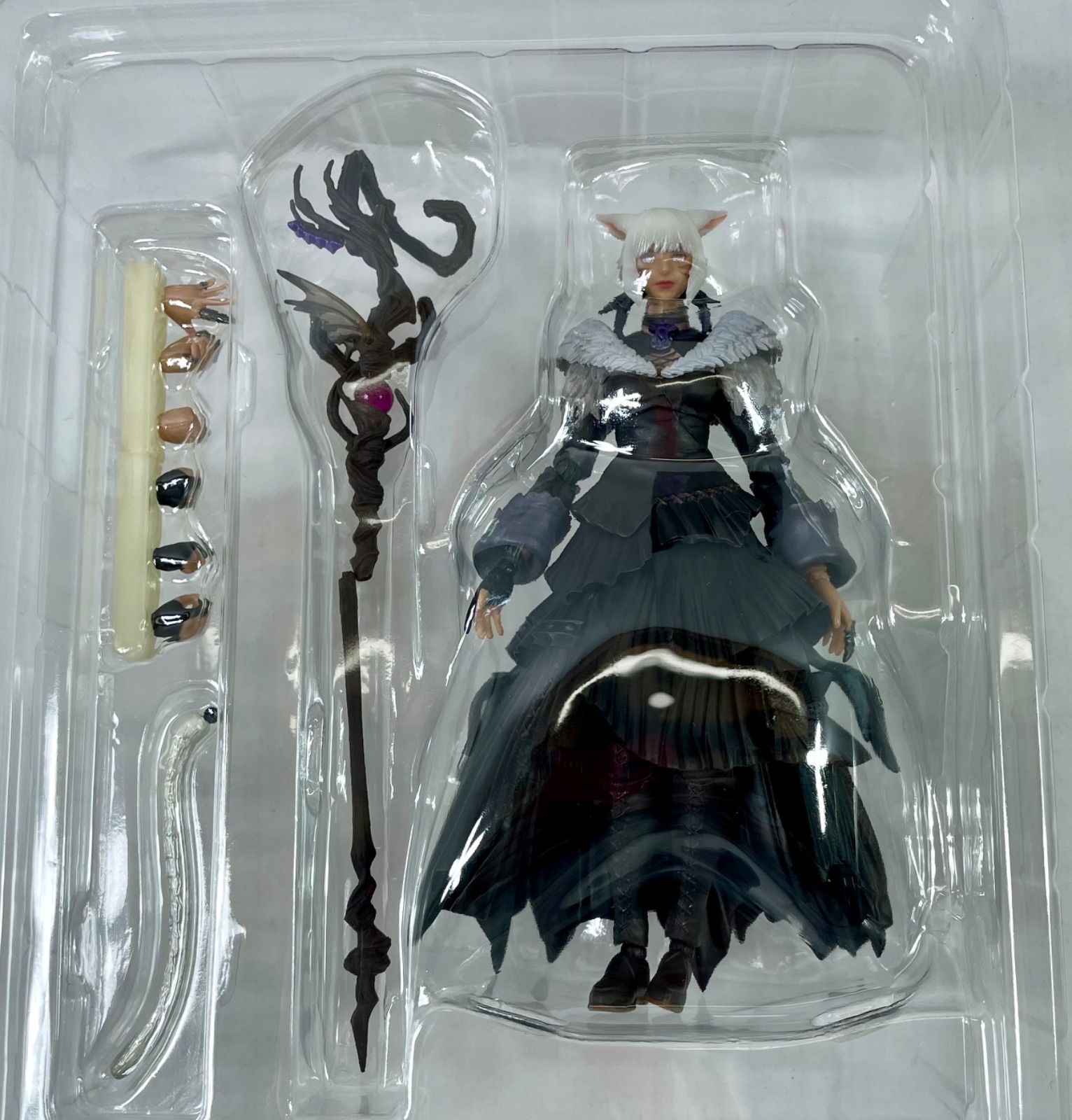 A2756・FF14 ヤシュトラ フィギュア ブリングアーツ ※杖破損あり 開封