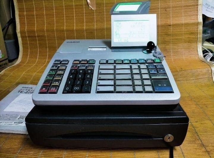 カシオレジスター TE-2700 フル設定込み PC連携 799777 - メルカリ