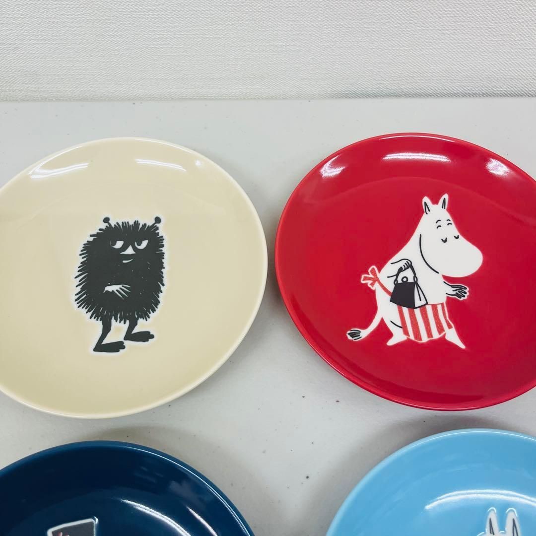 Z279-73256 未使用品 ムーミン 小皿 6枚セット 日本製 カラフル