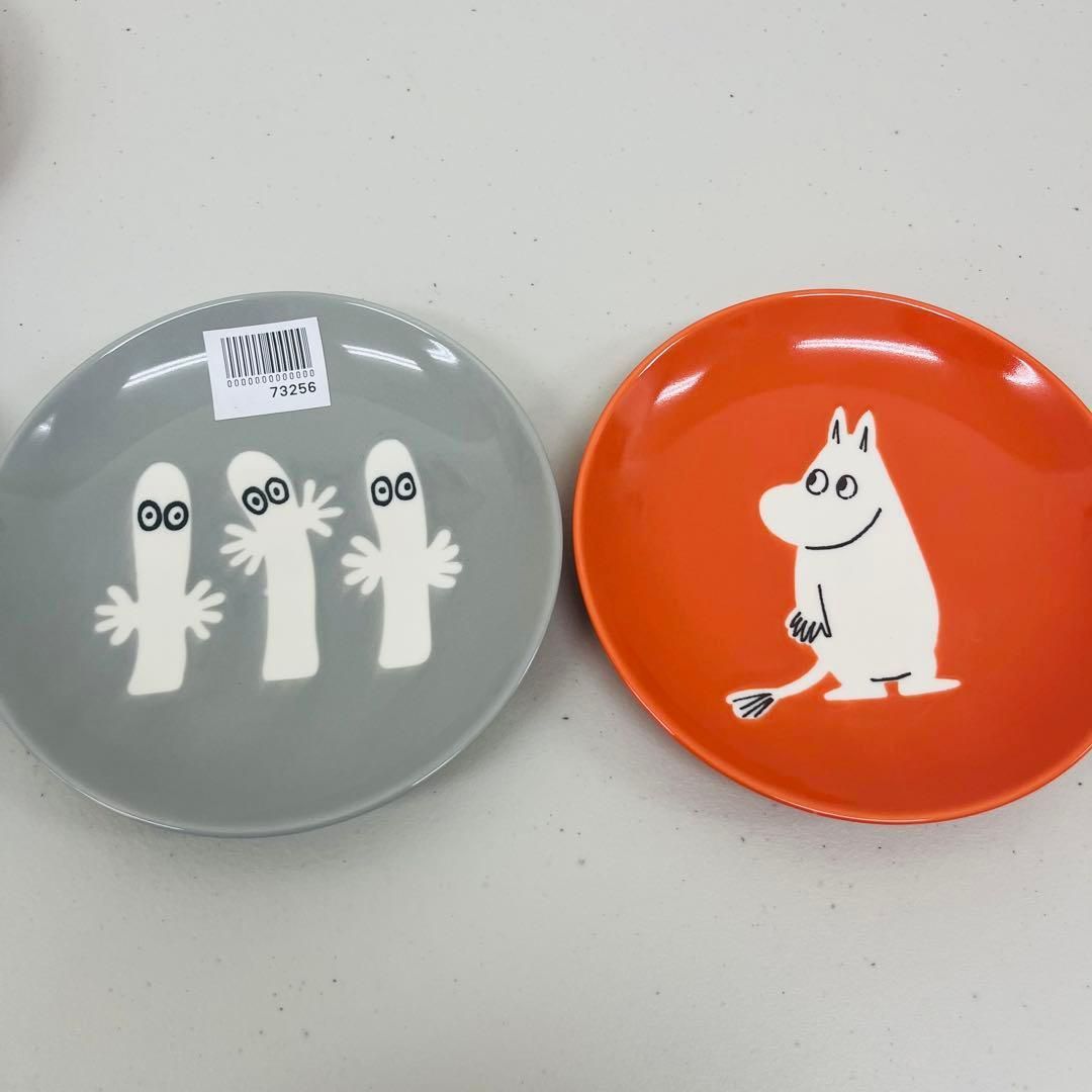 Z279-73256 未使用品 ムーミン 小皿 6枚セット 日本製 カラフル