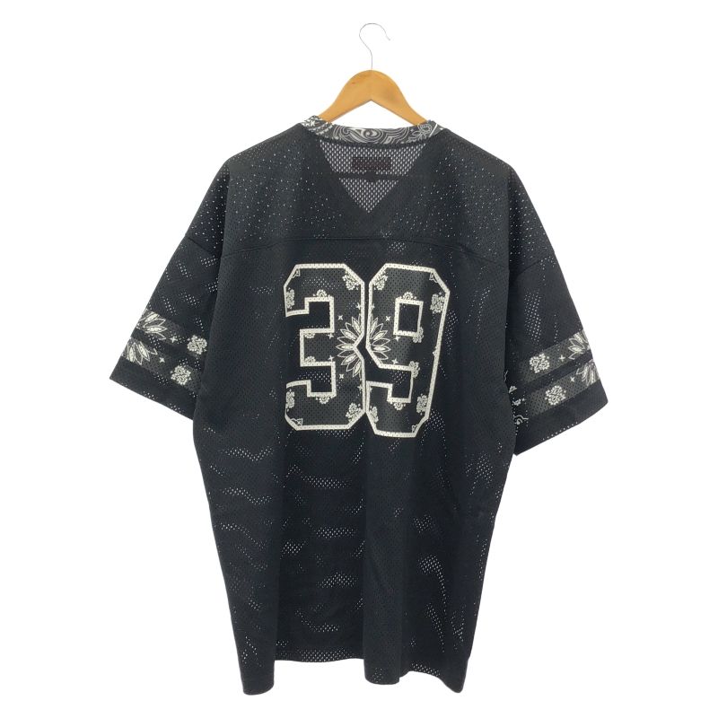 中古】Supreme 25SS Bandana Football Jersey 半袖シャツ XL ブラック