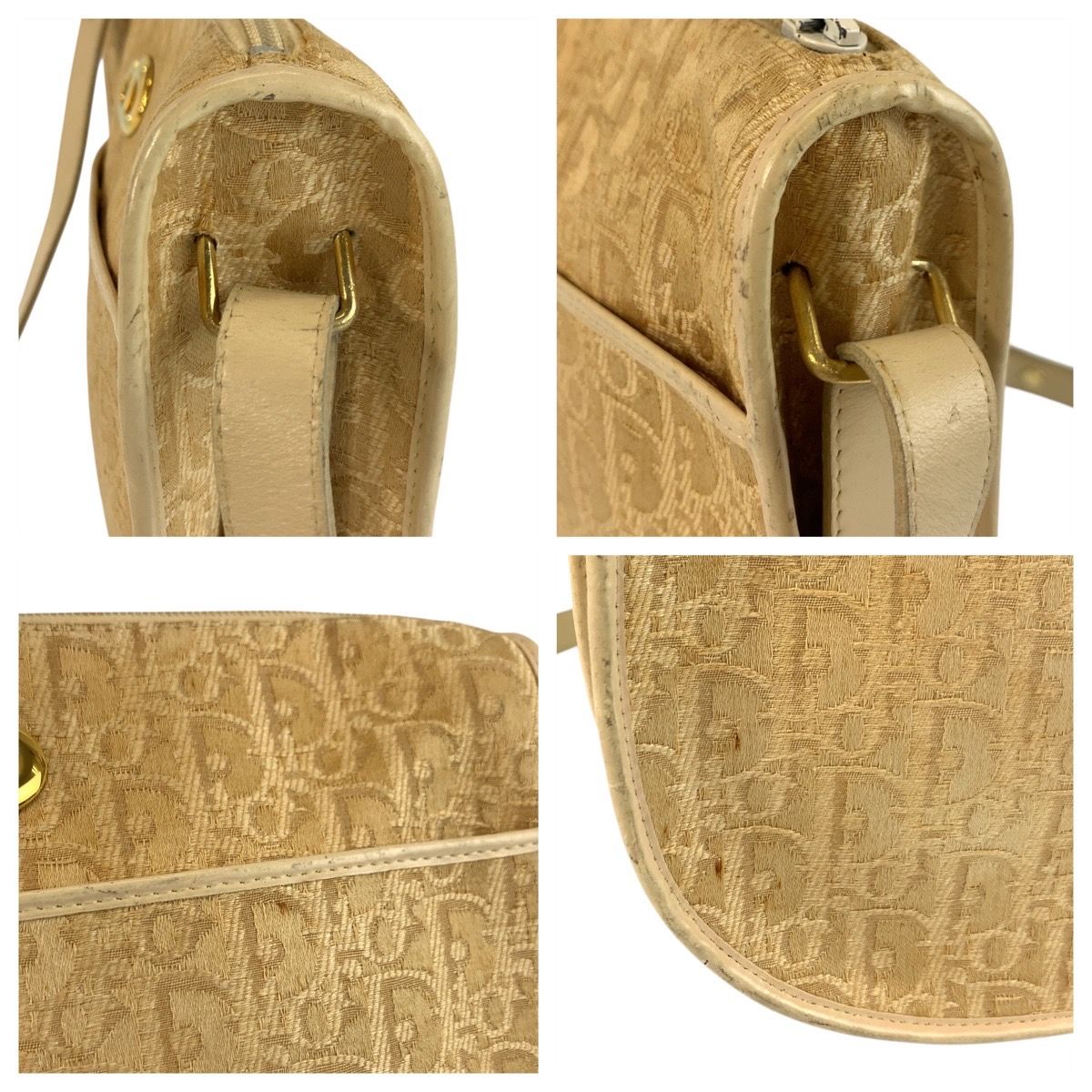 Christian Dior クリスチャンディオール トロッター ベージュ ゴールド
