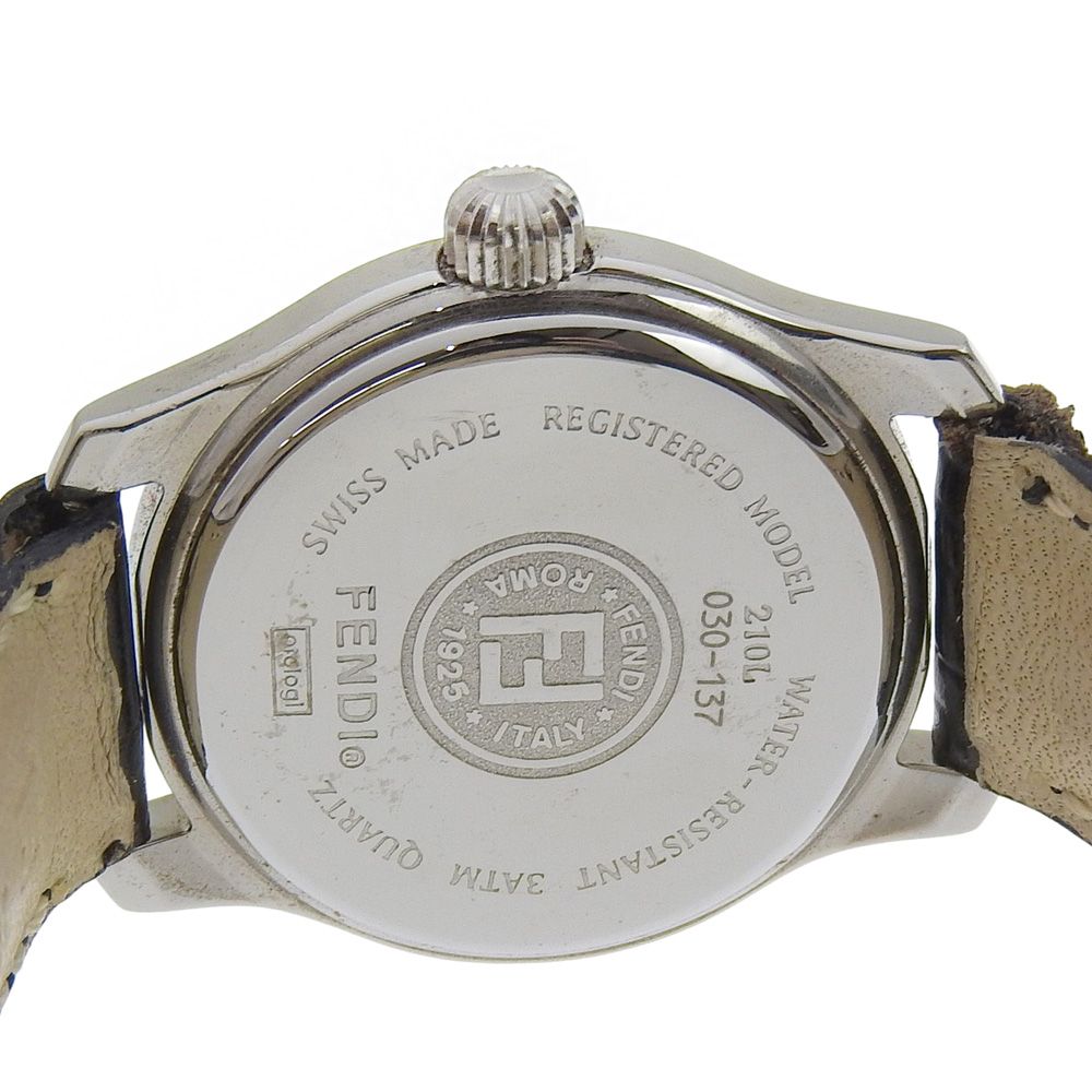 FENDI】フェンディ オロロジ 210L ステンレススチール×レザー クオーツ