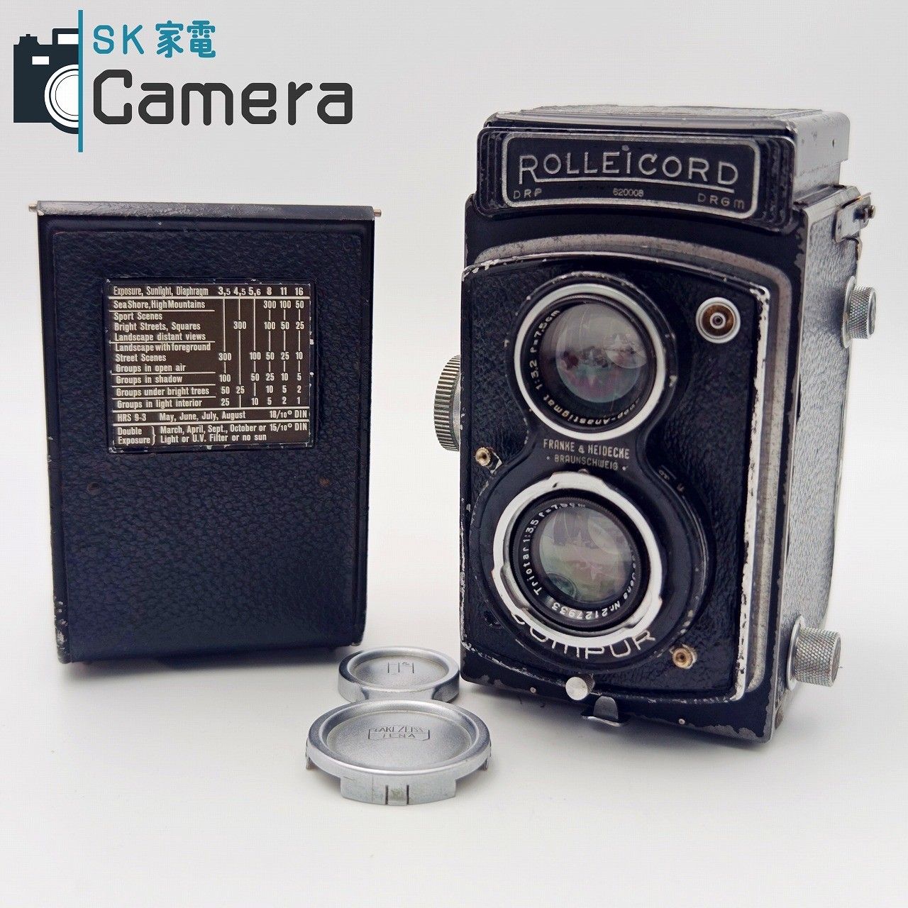 中古】 ROLLEICORD II 型 Carl Zeiss Jena Triotar 7.5cm F3.5