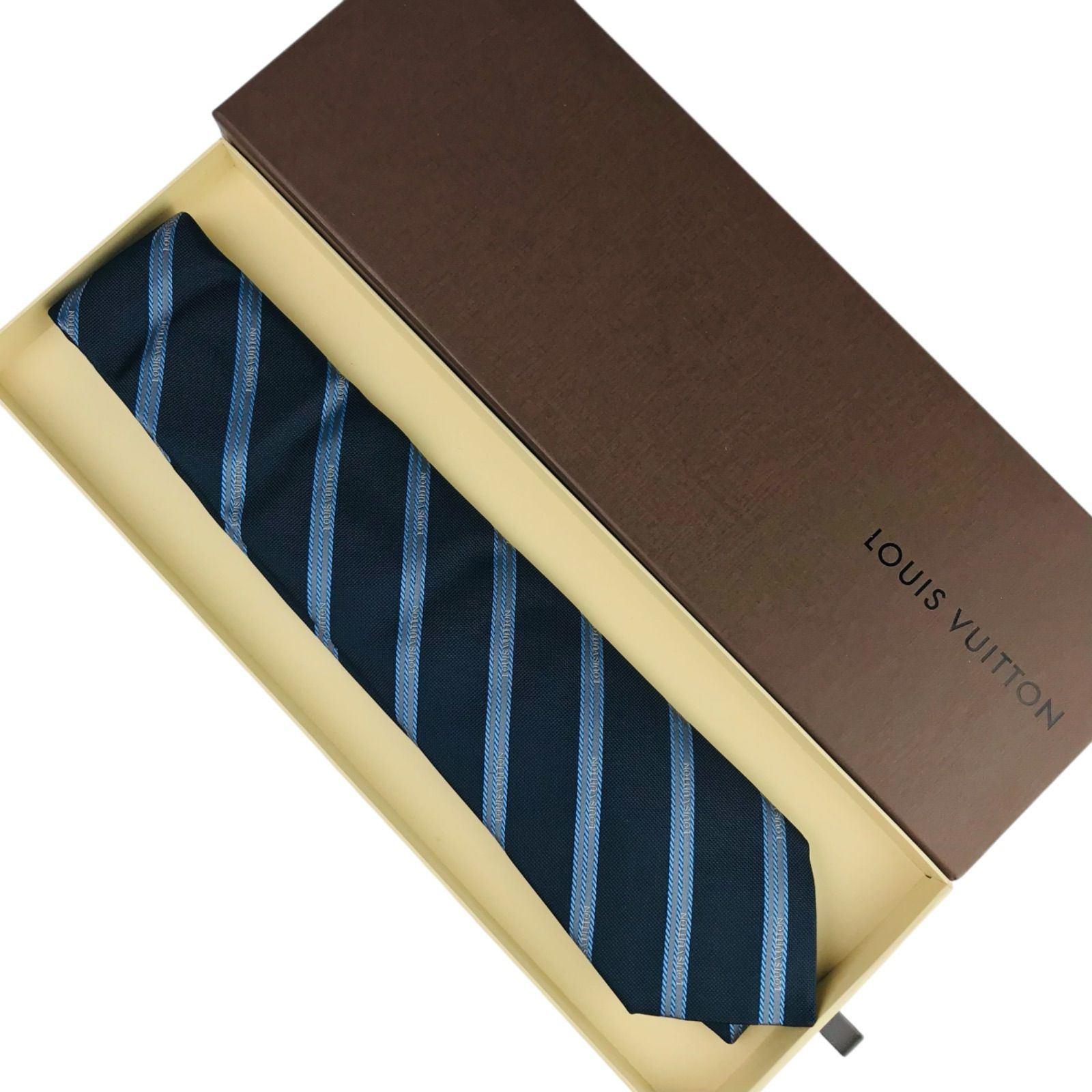 美品☆LOUIS VUITTON☆ルイヴィトン・レジメンタルストライプ ブランド