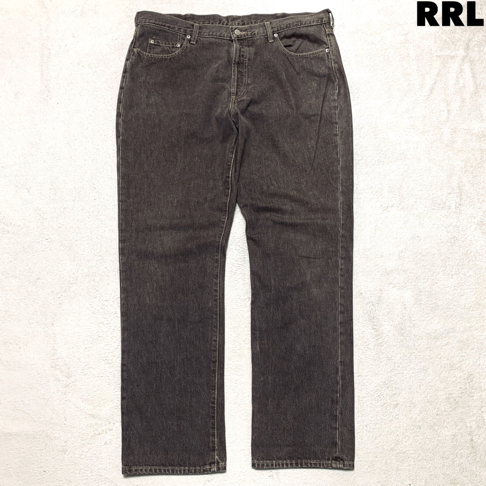 アメリカ製　RRL ブラウンデニム　ジーンズ Double RL / RRL USA製 アメリカ製 ブラウンデニム デニムパンツ