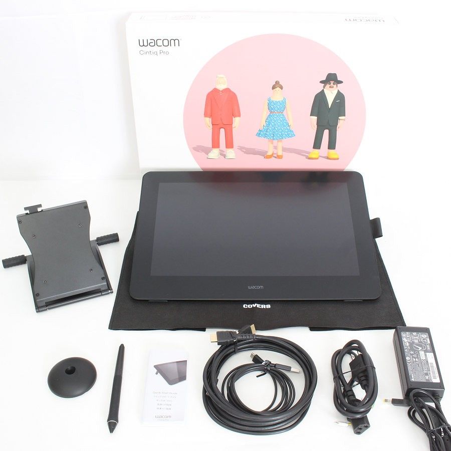美品】WACOM Cintiq Pro 16 DTH167K0D ブラック スタンド付き 液晶ペン 
