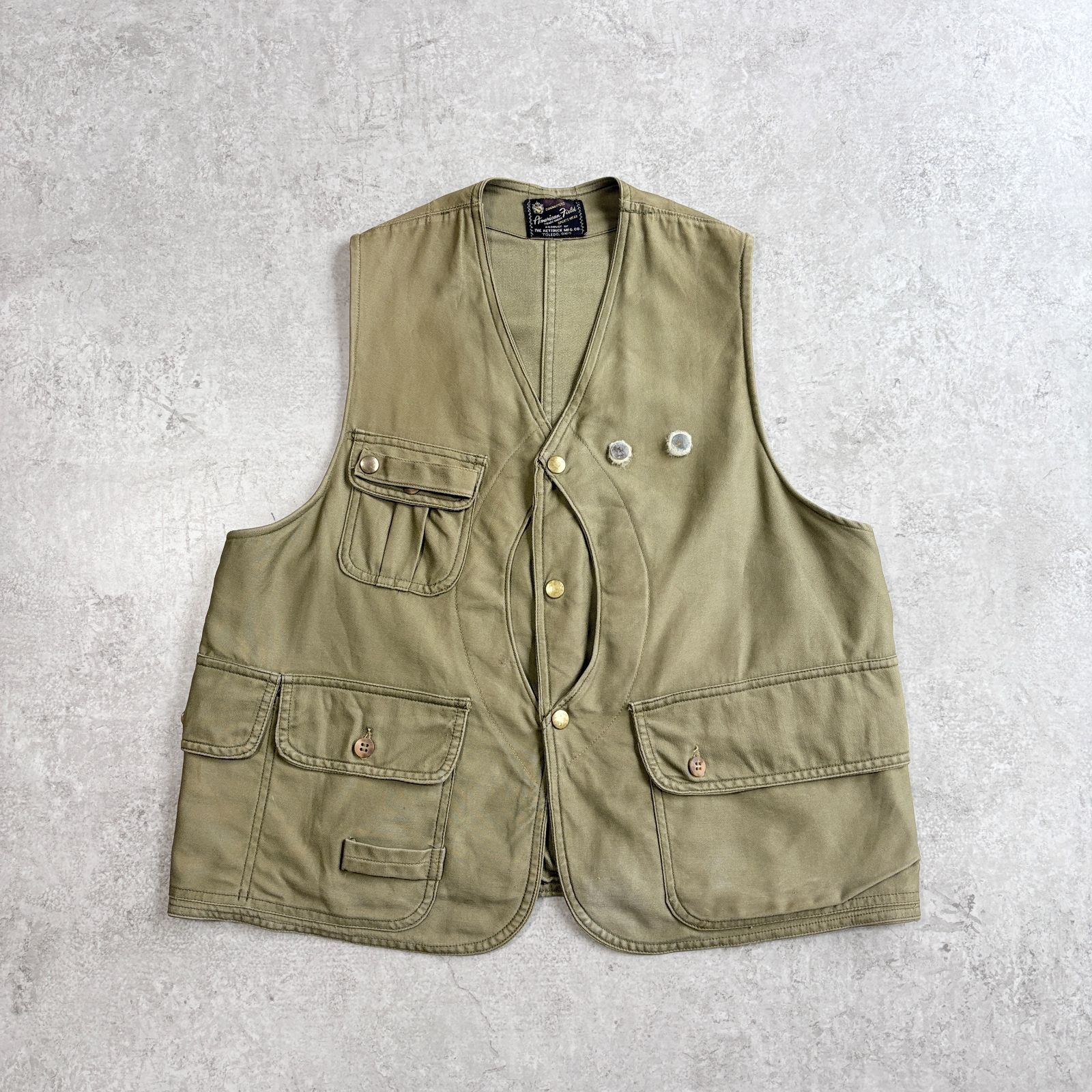 50~60s American Field Half Moon Hunting Vest アメリカン フィールド