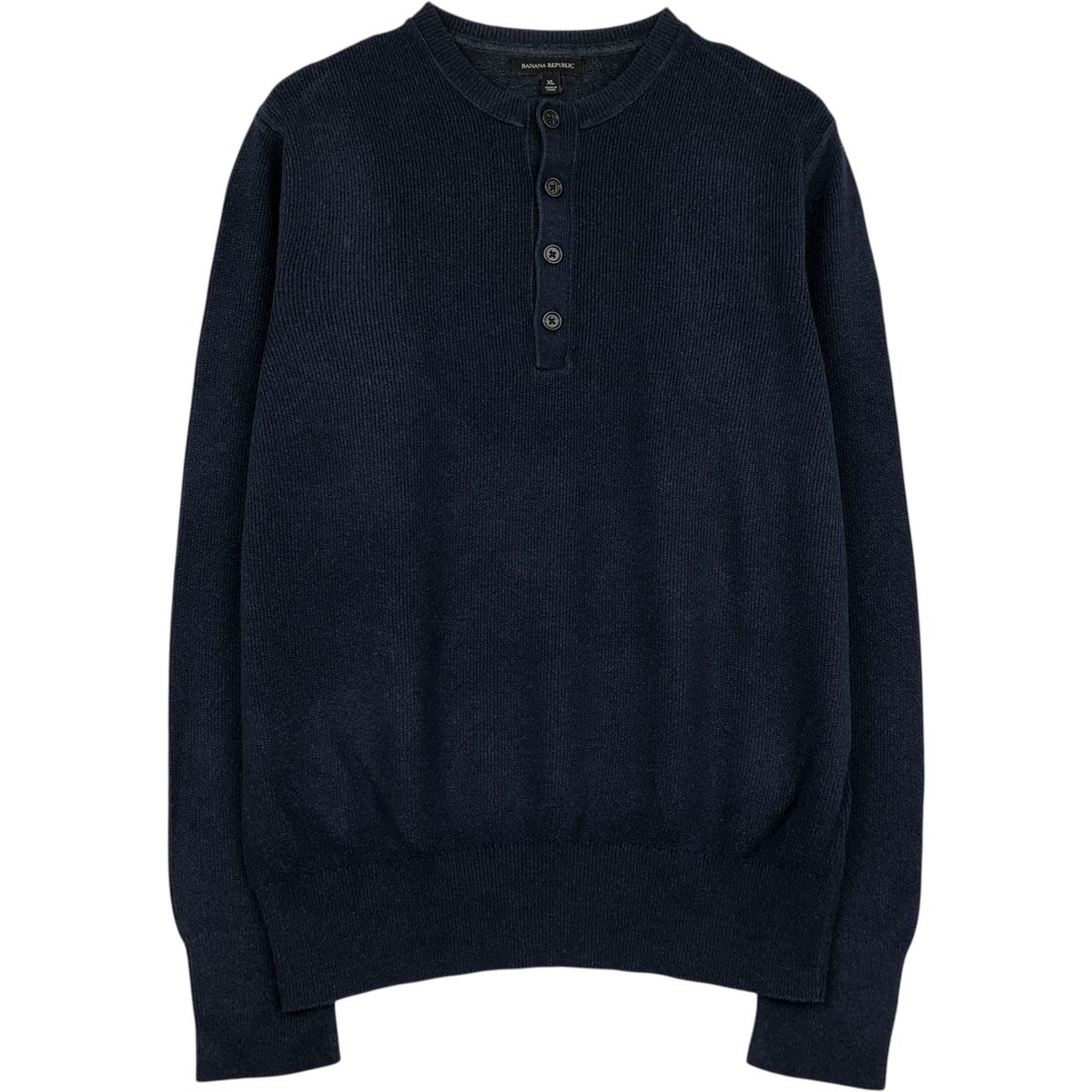 古着 バナナリパブリック BANANA REPUBLIC ヘンリーネック コットン 