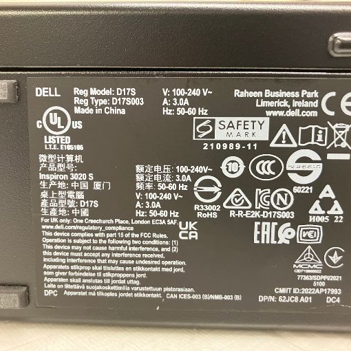 Dell Inspiron 3020S スモール デスクトップ PC i5 13400 10Core 16GB