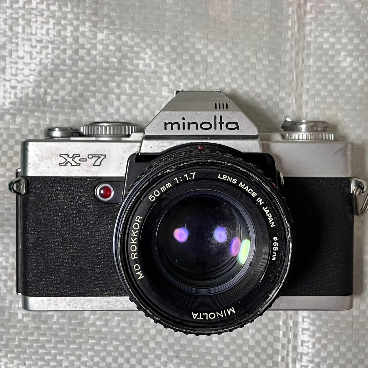 【動作未確認】Minolta X-7 フィルム一眼レフカメラ 本体 レンズセット 動作未確認 フィルム一眼レフカメラ レンズ付き (MINOLTA X-7