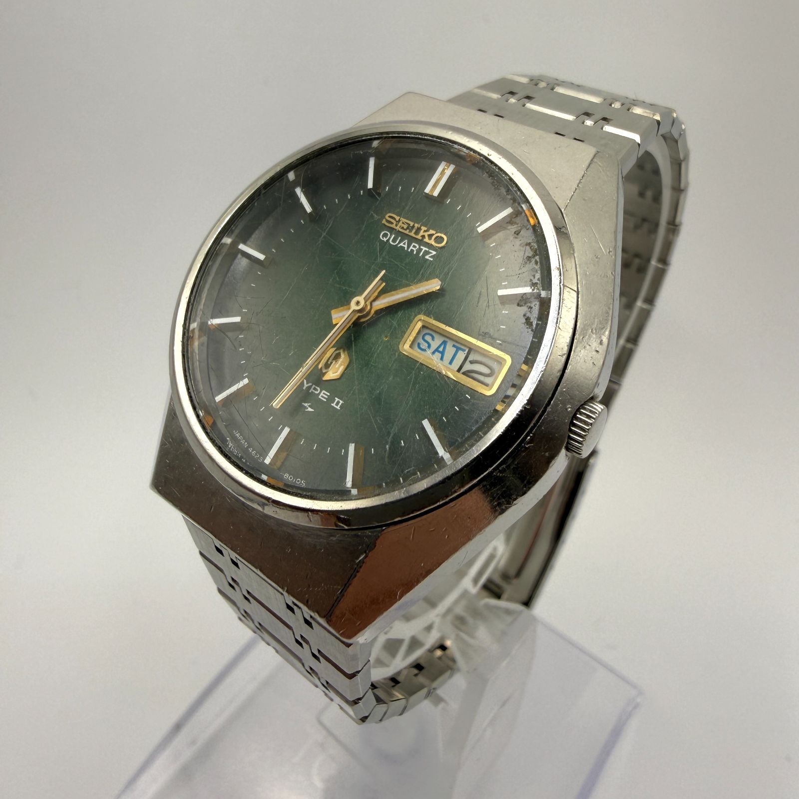 SEIKO タイプ2 稼働品新品風防新品電池ヴィンテージ1977年製