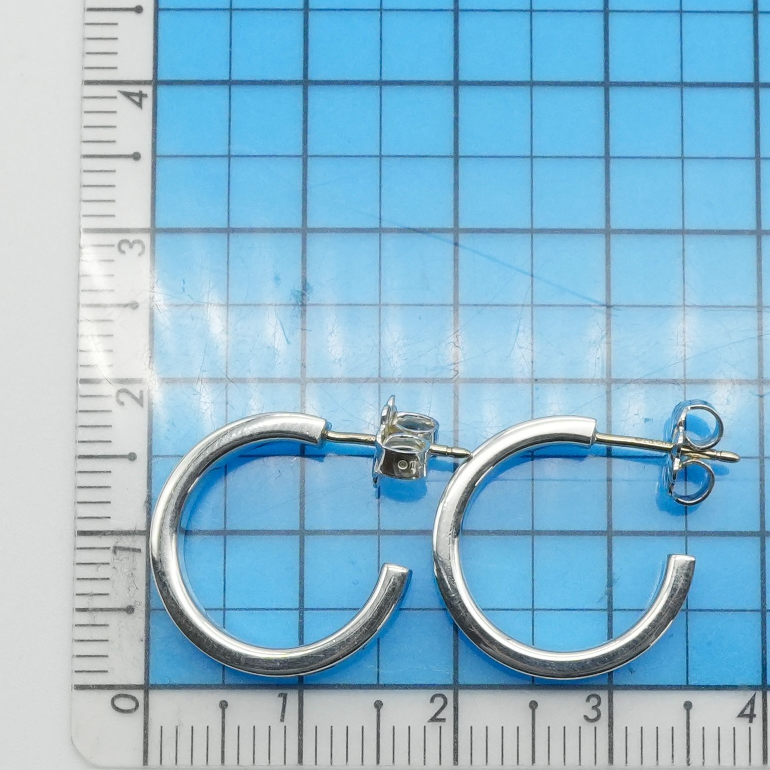 極美品 ティファニー 1837 ナロー フープ スモール ピアス/25-2666