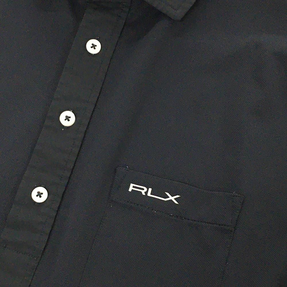 RLXラルフローレン 半袖ポロシャツ ダークグレー 胸ポケット メンズ M
