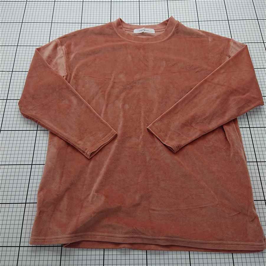 ◇ Θ アメリヴィンテージ Ameri VINTAGE ベロア長袖トップス ピンク系