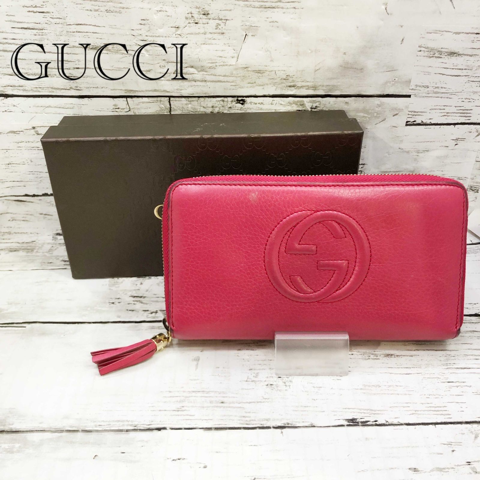 GUCCI グッチ ソーホー インターロッキングGラウンドファスナー 長