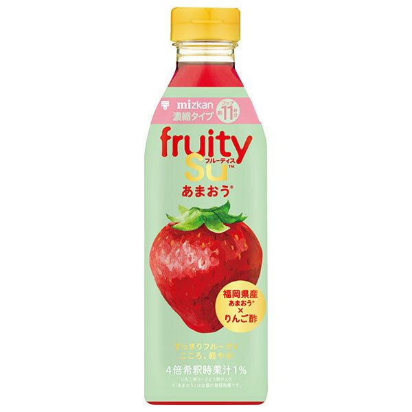 ミツカン フルーティス あまおう(濃縮) 500mlペットボトル×6本入×(2ケース)| 送料無料 酢 ミツカン 酢 ドリンク 飲むお酢 飲む酢 あまおう ストック 飲料 ビネガー 健康 ケース買い まとめ買い 業者 仕入れ 大量 調味料