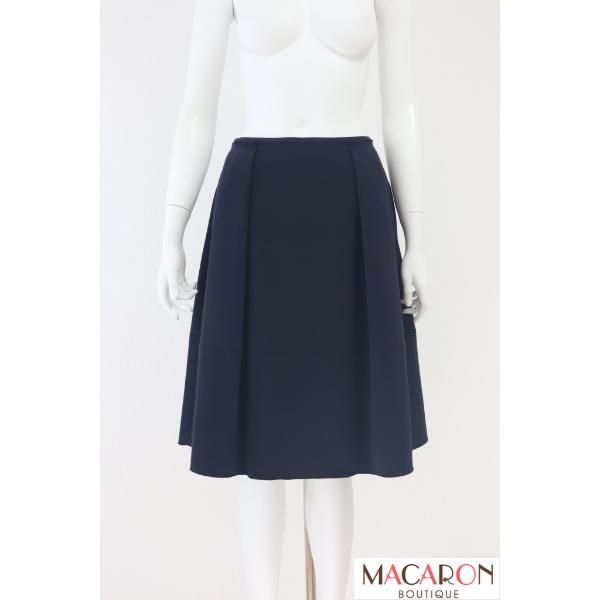 FOXEY バロンスカート 38326 紺/ネイビー 膝丈 ふんわり フォクシー