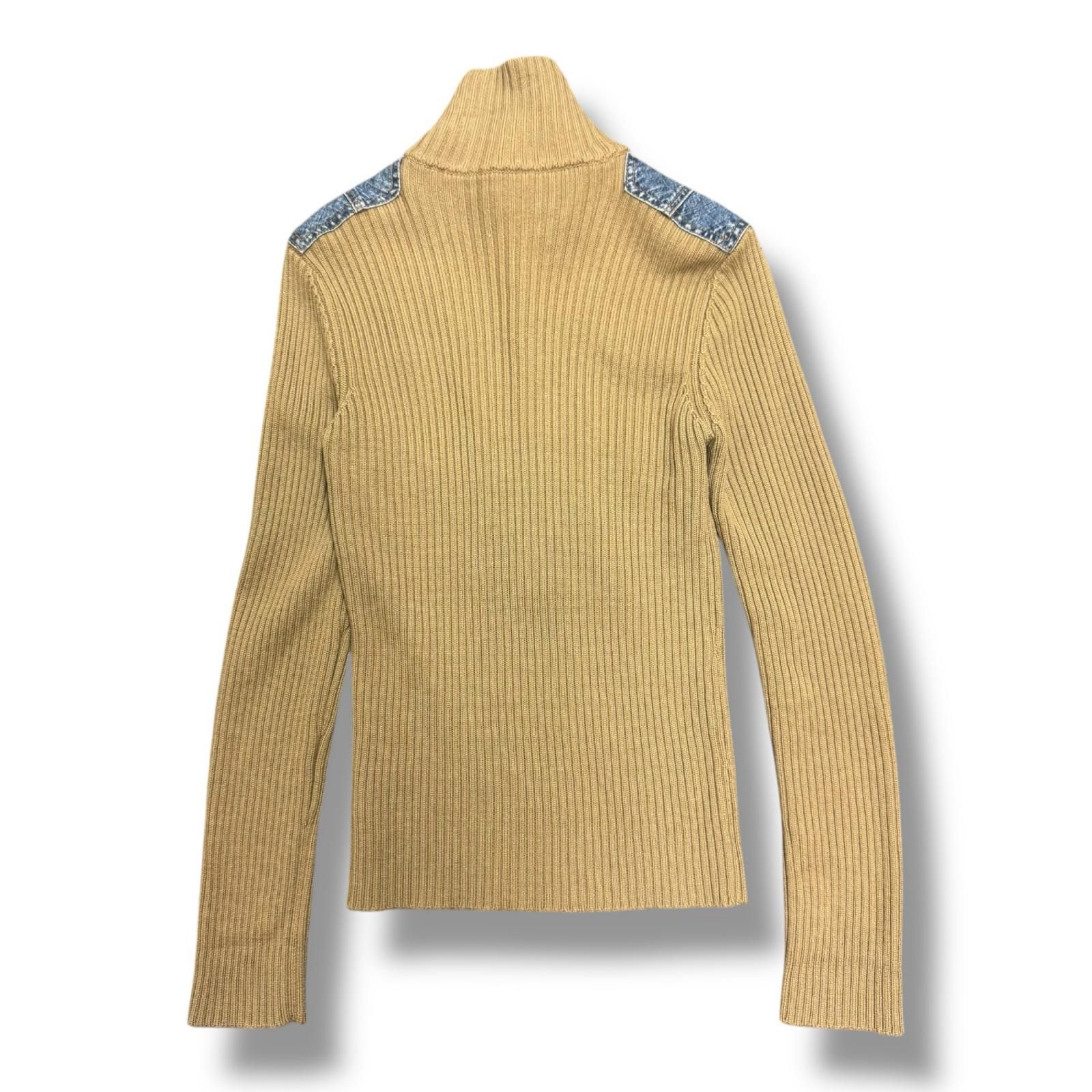 DOLCE&GABBANA デニム切替ニットポロシャツ ニットセーター ドルチェ