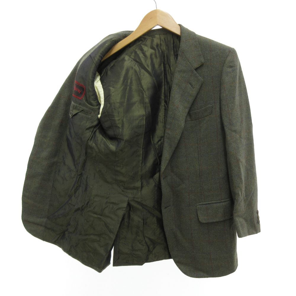 ブリオーニ BRIONI テーラードジャケット カシミヤ 46 緑 グリーン 2B