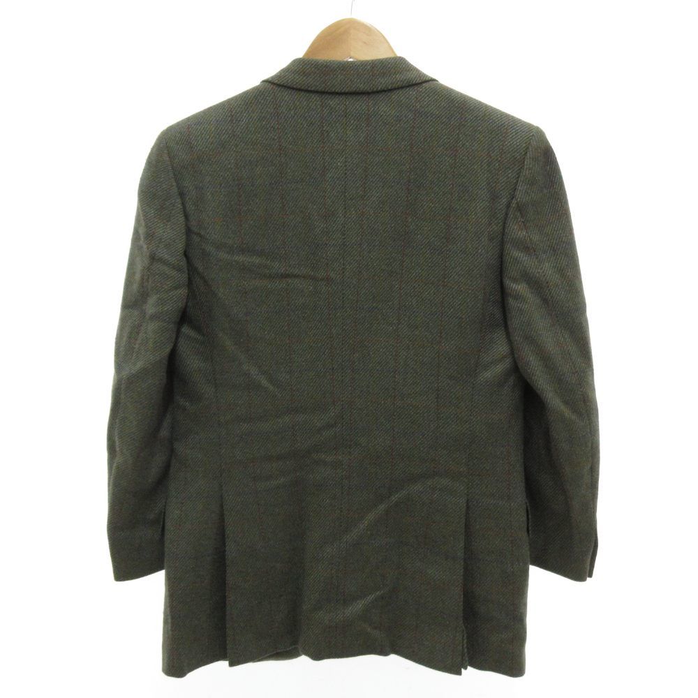 ブリオーニ BRIONI テーラードジャケット カシミヤ 46 緑 グリーン 2B