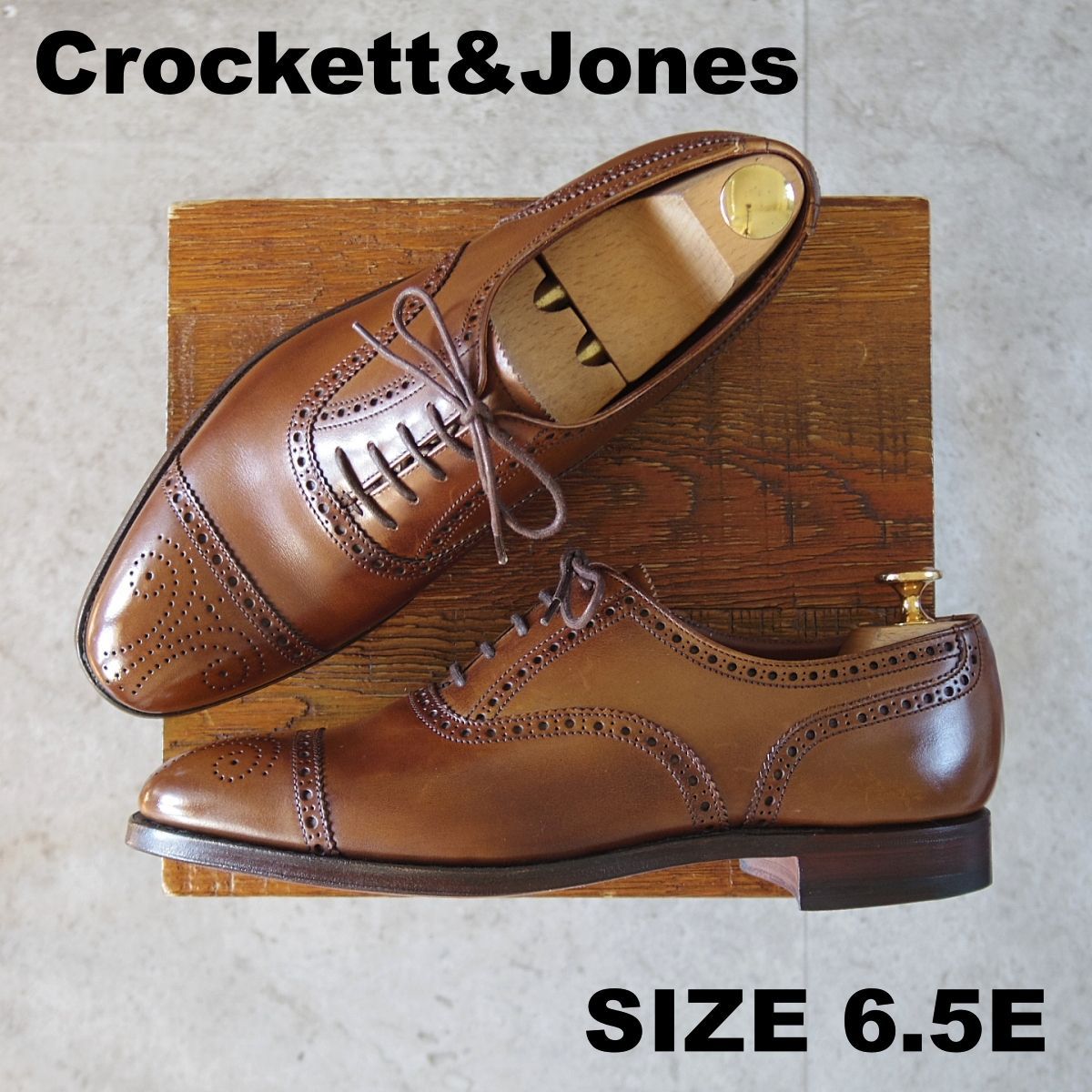 ほぼ未使用☆クロケット&ジョーンズ 6.5E【定価￥148,500-☆COVENTRY 
