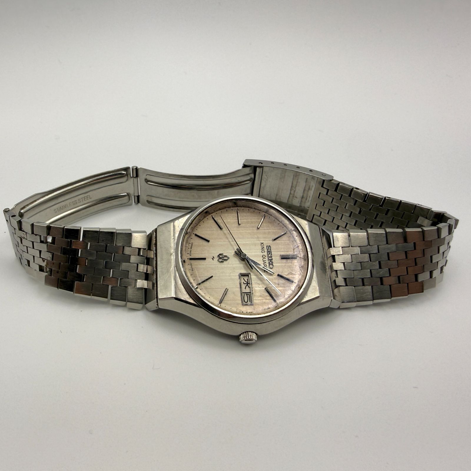 動作未確認 SEIKO セイコー KING QUARTZ キングクォーツ 0853-8000