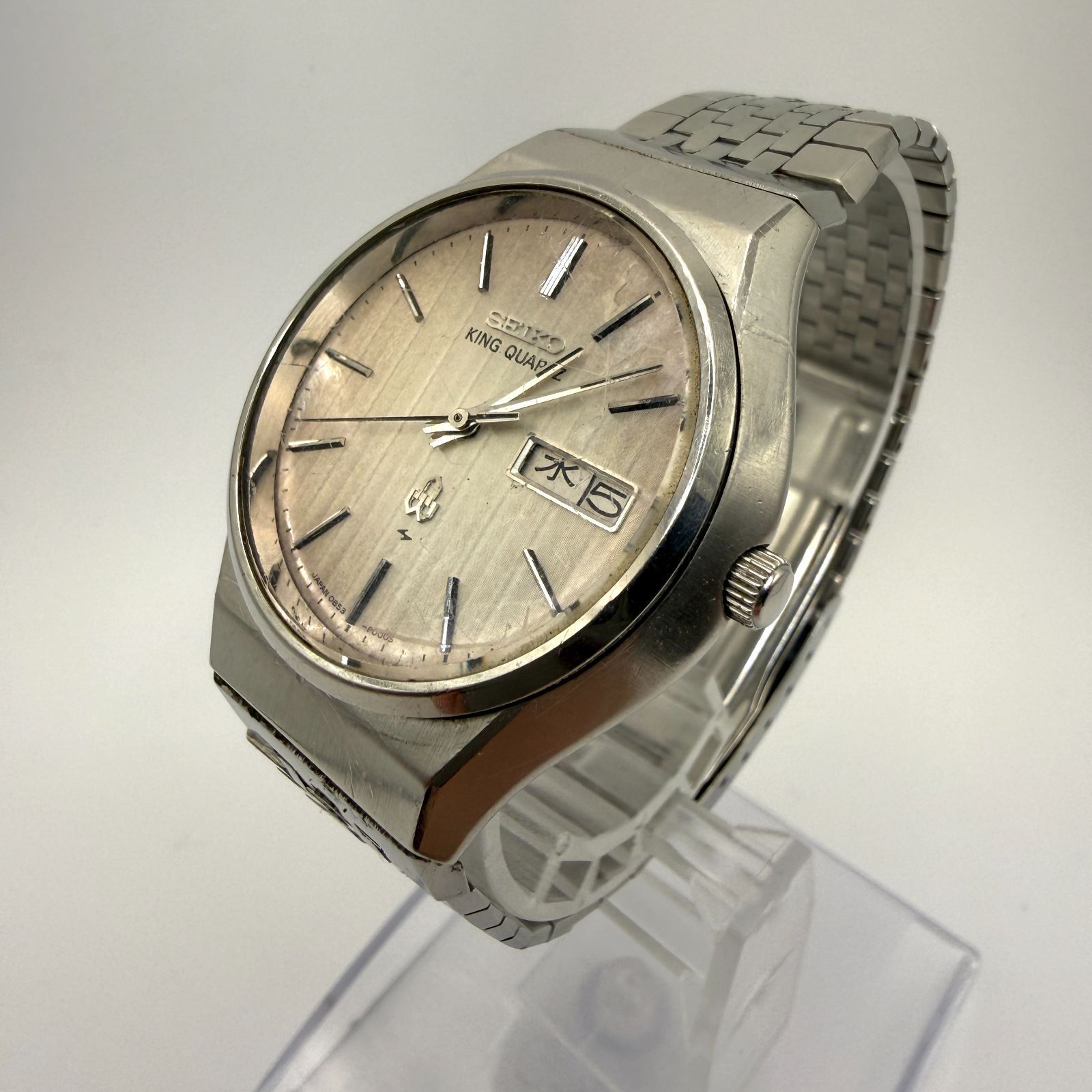 動作未確認 SEIKO セイコー KING QUARTZ キングクォーツ 0853-8000