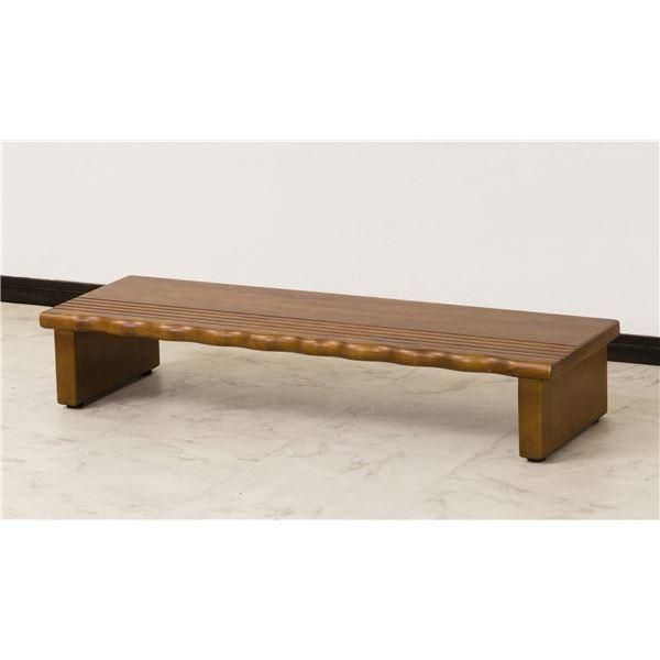 天然木玄関台(踏み台/ステップ) 幅90cm アジャスター付き 〔完成品