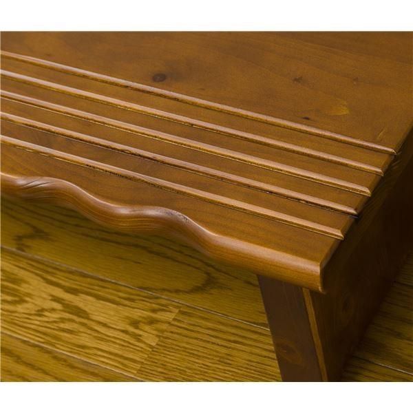 天然木玄関台(踏み台/ステップ) 幅90cm アジャスター付き 〔完成品