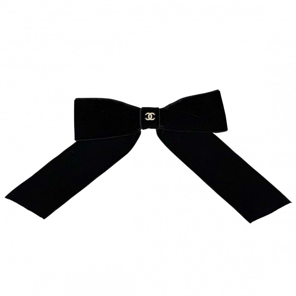 シャネル ヘアアクセサリー レディース リボン バレッタ 髪飾り