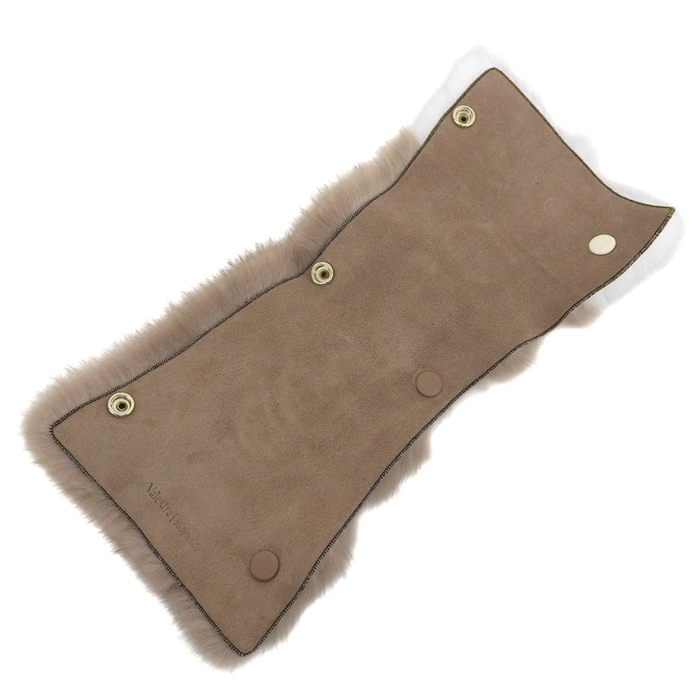 超美品 ヴァレクストラ Valextra ミンクファー×ソフトカーフスキン