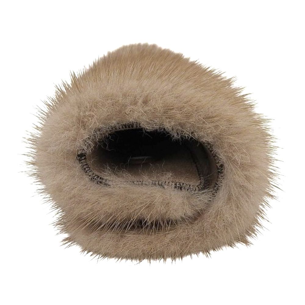 超美品 ヴァレクストラ Valextra ミンクファー×ソフトカーフスキン